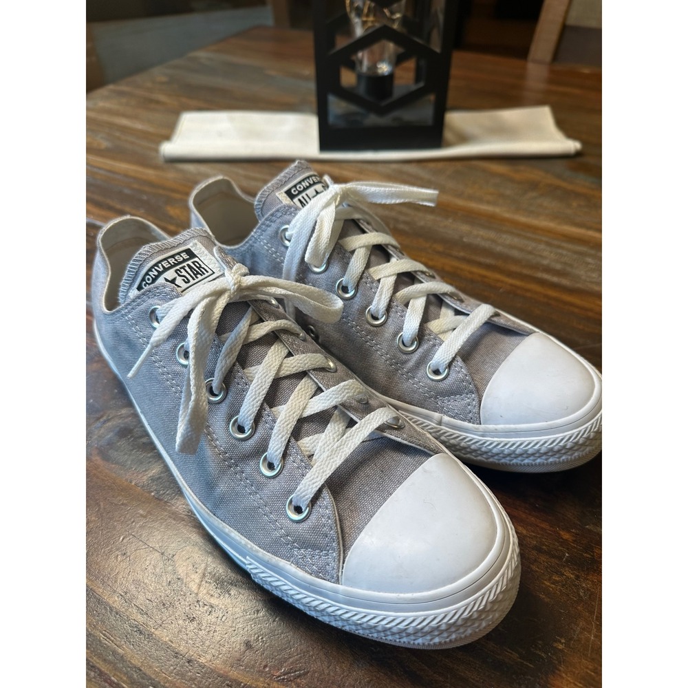 Converse Chuck Taylor All Star Low Top Gray Sneaker Classic Ox Shoe M 8 or W 10